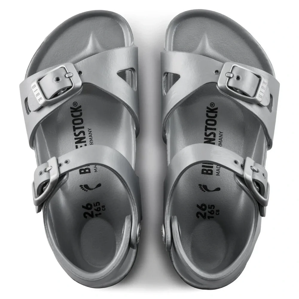 Birkenstock Kids' Essentials Rio Eva Sandal Toddler/Preschool | Silver | NEW/NWT